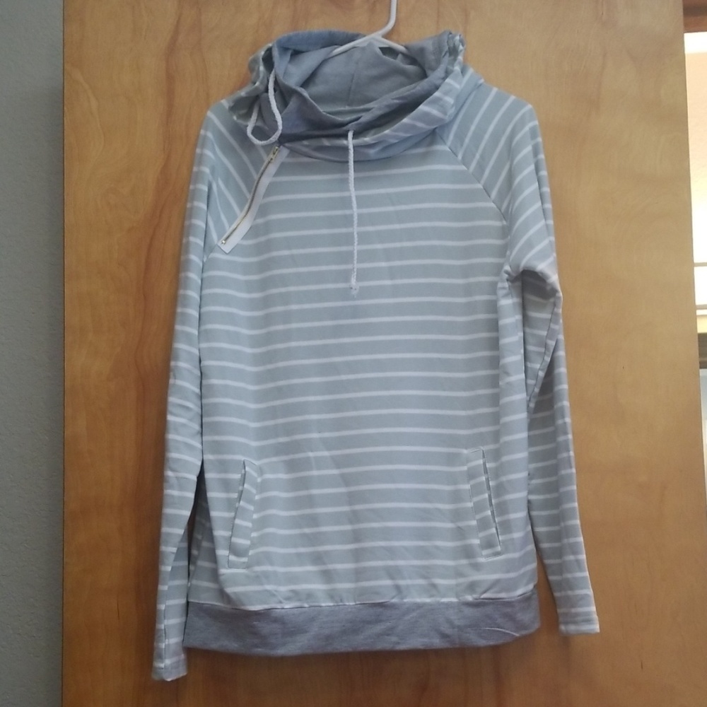 Double hooded sweatshirt. NEW!